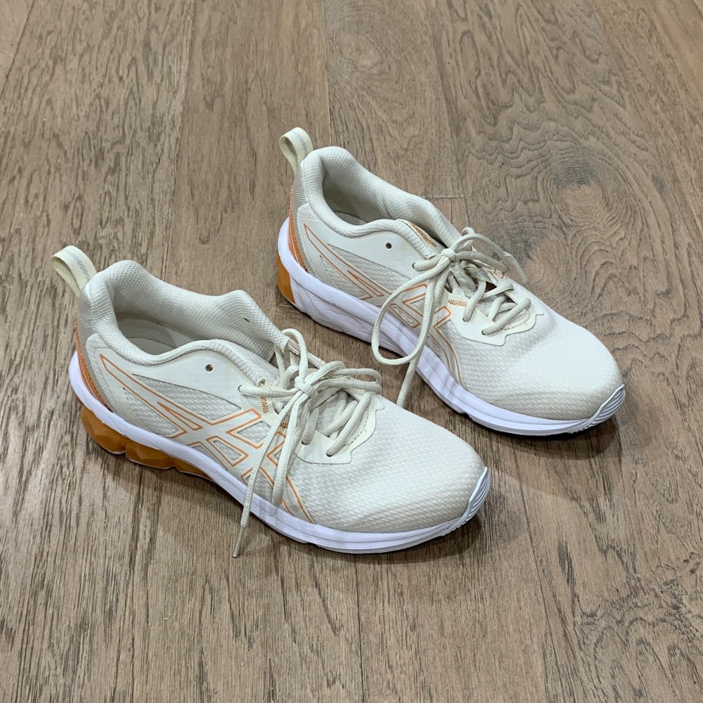 ASICS GEL-QUANTUM 90 IV "White/Champagne" Sneakers Size 7